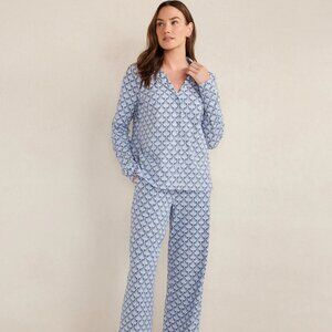 NWT Talbots Organic Cotton Jersey Seashell Sleep Set S